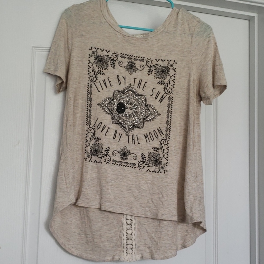 Creme colored top junior size XL